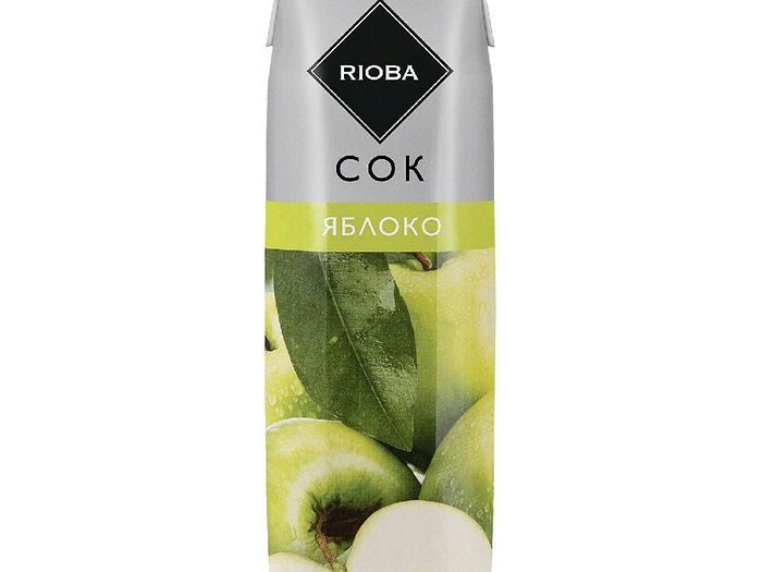 Сок пакетированный Риоба яблоко 1 л