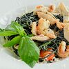 Фото к позиции меню Черные спагетти с морепродуктами