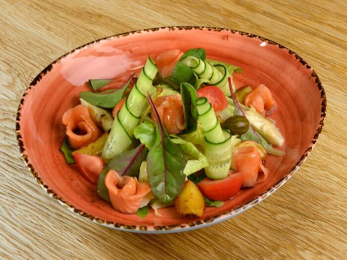 Fresh-salad с лососем