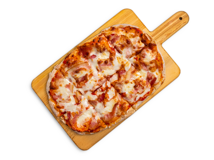 Пицца маргарита с беконом