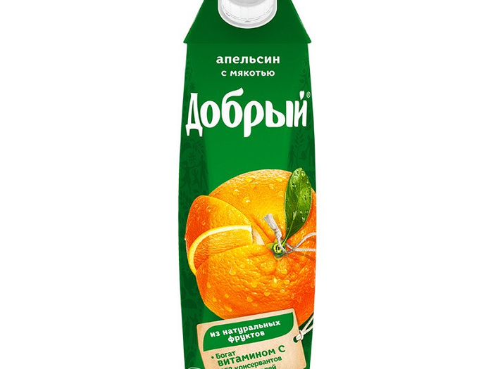 Сок Добрый, апельсин 0,97 л