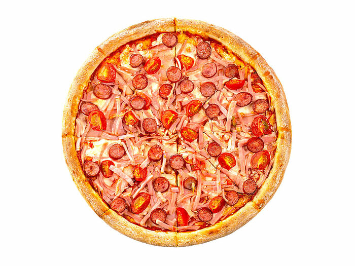 Пицца Мясная с копченостями 30см