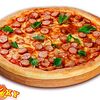 Фото к позиции меню Пицца с Охотничьими колбасками