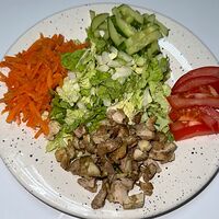 Салат Курица с овощами