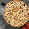 Фото к позиции меню Пицца Карибская на белом соусе