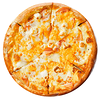 Фото к позиции меню Пицца Три сыра и ветчина