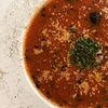 Фото к позиции меню Томатный суп с креветками