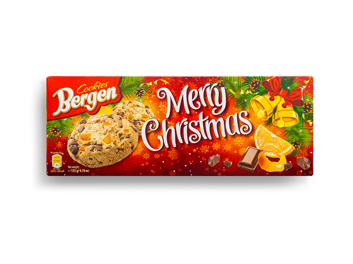 Bergen Cookies Печенье с кусочками шоколада и цедрой апельсина
