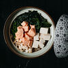Фото к позиции меню Мисо-суп с грибами и лососем