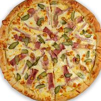 Пицца Деревенская на сливочно-горчичной основе, средняя