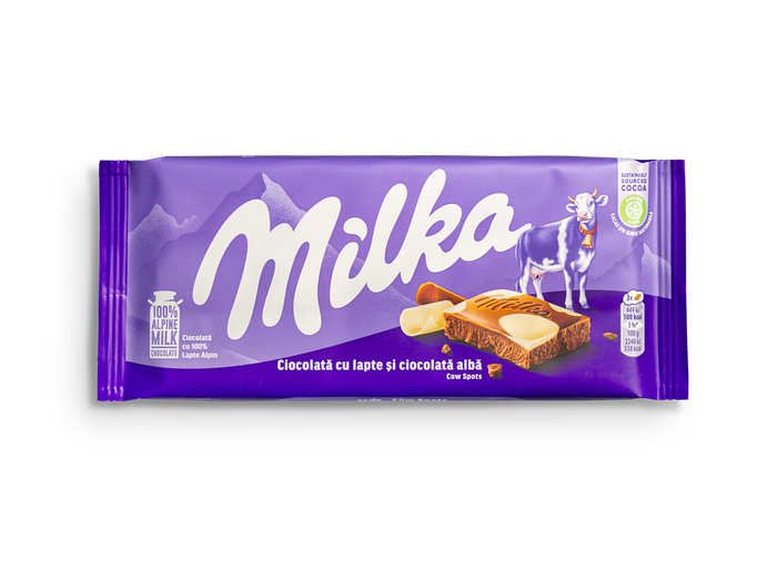 Шоколад Milka молочный с белым шоколадом