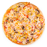 Пицца Овощной микс 26 см тонкое тесто