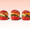 Фото к позиции меню Мини-бургеры Ketch Up с креветками, сыром, огурцом и соусом