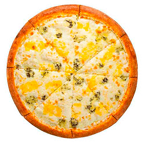 Пицца Четыре сыра традиционное тесто средняя (30см)