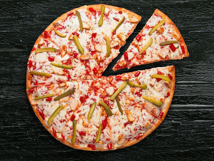Пицца Деревенская на пышном тесте 43 см