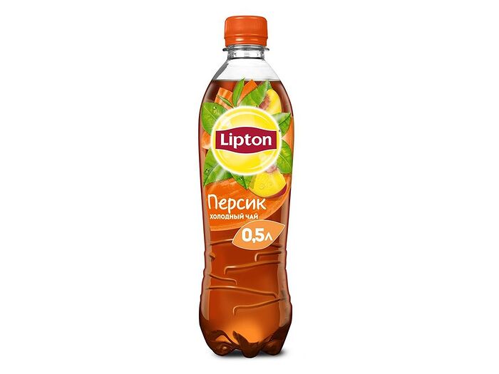 Чай Lipton чёрный с персиком