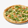 Фото к позиции меню Пицца с лососем и сливочным соусом