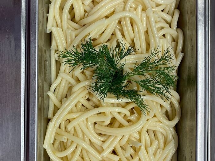 Спагетти отварные со сливочным маслом
