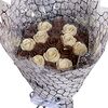 Фото к позиции меню Шоколадные розы букет №7 (шоколад белый)