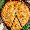 Фото к позиции меню Осетинский пирог с листьями свеклы и сыром Цахараджын