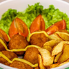Фото к позиции меню Митболы с картофелем и овощами