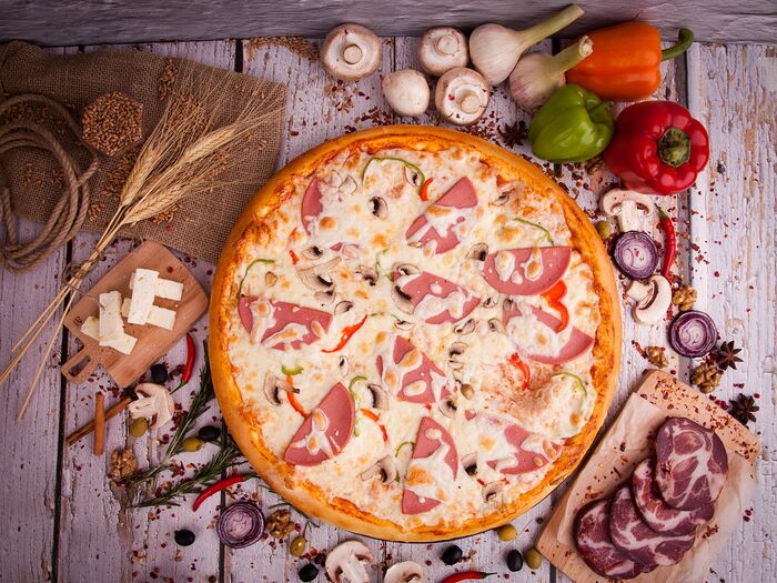 Пицца Овощи и грибы