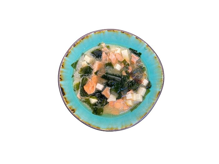 Мисо суп Кимчи с лососем