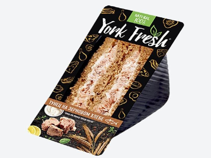Сэндвич с тунцом на зерновом хлебе York Fresh