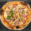 Фото к позиции меню Пицца Ветчина, грибы и сыр