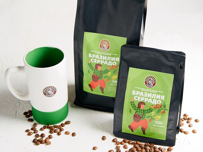 Зерновой кофе Бразилия Серрадо