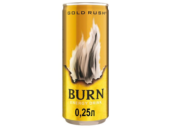 Энергетический напиток Burn Gold Rush, 0,25л