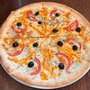 Фото к позиции меню Пицца сырная с томатами