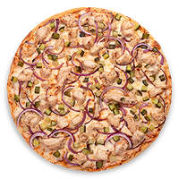 Пицца Шашлычная 26 см тонкое тесто