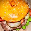 Фото к позиции меню Гамбургер с картошкой фри