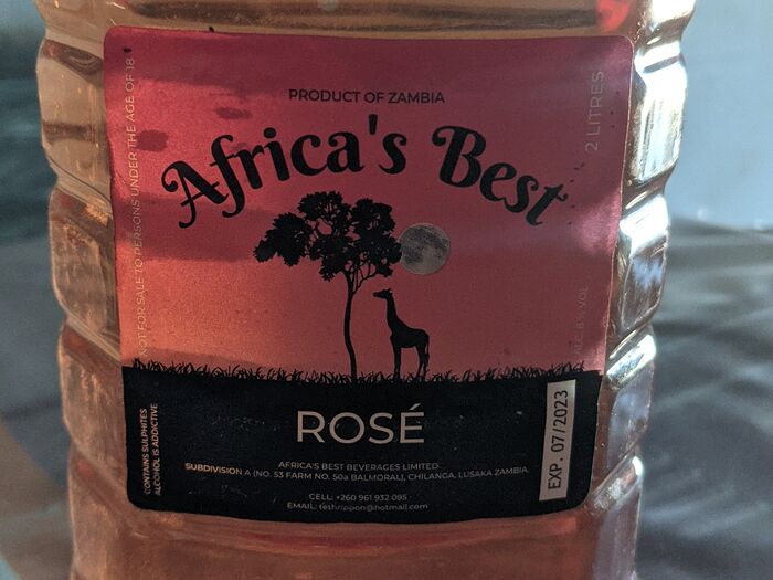 African best rose wine