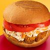 Фото к позиции меню Гамбургер с индейкой и кунжутным соусом