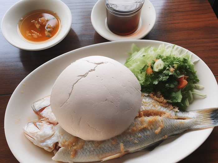 Nshima & boiled fish