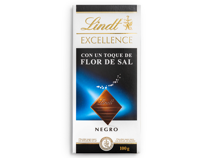 Темный шоколад Lindt с морской солью