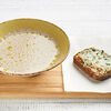 Фото к позиции меню Грибной сливочный крем-суп с гренкой сырной