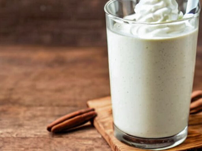 Vegan classic vanilla milkshake