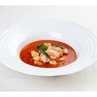 Легкий томатный суп с креветками
