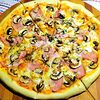 Фото к позиции меню Пицца Ветчина, сыр, грибы Мax