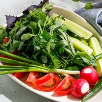 Сезонные овощи и зелень