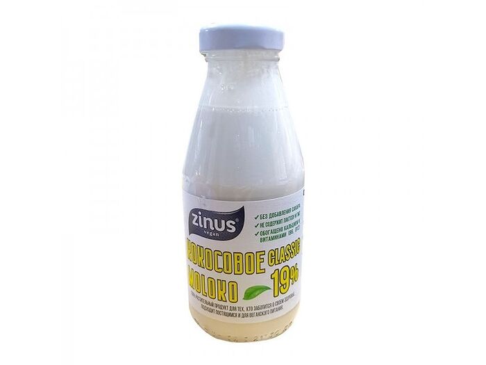 Молоко кокосовое Classic 19% Zinus
