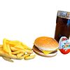 Фото к позиции меню Детский обед с чизбургером и колой