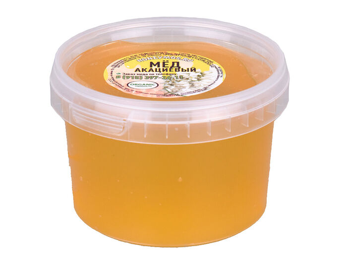 Мёд натуральный акациевый (в пластике)