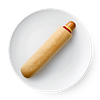 Фото к позиции меню Хот-дог французский с куриной колбаской Из Лавки