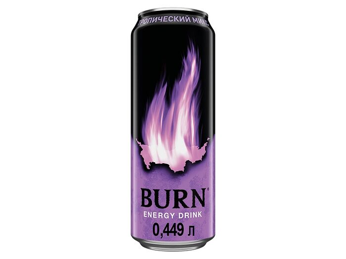 Энергетический напиток Burn Тропический микс, 0,5 л