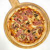 Фото к позиции меню Пицца карбонара томатная М
