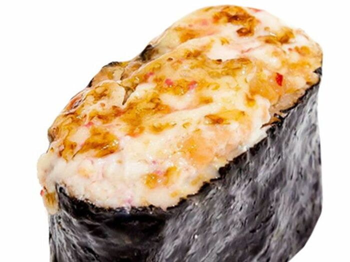 Запечённые суши с кальмаром